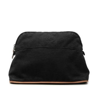 Herm&egrave;s Pre-owned Cotton Pouch - unisex - Herm&egrave;s Vintage - Vintage Bags - Black - ONE SIZE - Pre-owned