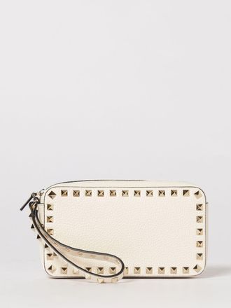 Valentino Garavani Rockstud Grained Leather Clutch