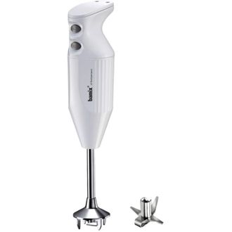 Bamix Set De Batidora De Mano El&eacute;ctrica M160 One Con Multicuchilla De Acero Inoxidable, 160 Vatios, Regulable Con 2 Velocidades, Made In Switzerland, Blanco