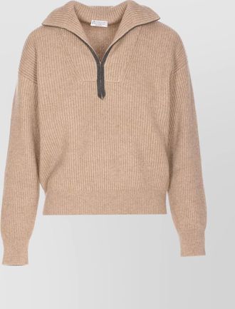 Brunello Cucinelli knitwear v-neck sweater drop shoulder