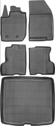 OEM Dacia Duster Suv De 2018 (juego) - Alfombrillas Para Coche + Alfombrilla Para Maletero