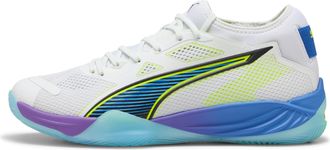 Puma Scarpe da pallamano Eliminate NITRO SQD 4 Game On unisex, Scarpe, Bianco, 42.5