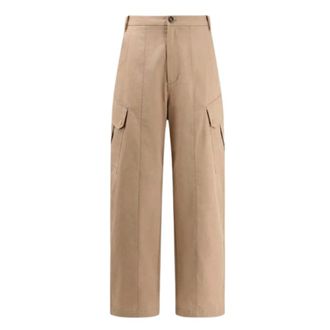 Pinko Wide Trousers, female, Beige, Size: S Rosalin Trousers