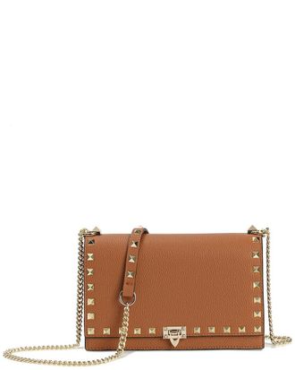 Tiffany & Fred Studded Fold-Over Leather Clutch