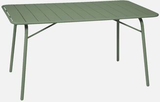 Sweeek Tavolo da giardino pieghevole a 6 posti in metallo 140cm