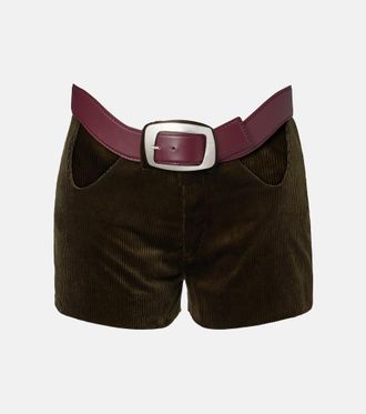 Jean Paul Gaultier Shorts in velluto a coste di cotone
