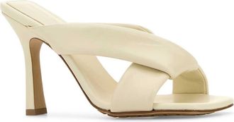 Bottega Veneta Womens Riva Mule Beige Calf Sandal