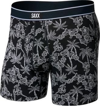 Saxx Daytripper Boxer Brief Fly Kunstfaserunterw&auml;sche f&uuml;r Herren | schwarz/grau