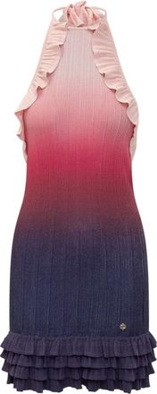 Casablanca Gradient Ruffle Dress - Dames - Feestkleedjes - Veelkleurig - M - Kleedjes