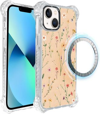 OEM Funda Ibizu Dropguard Ultra Para Iphone 13 Con Magsafe, Color Pastel Bloom, Coral Meadow