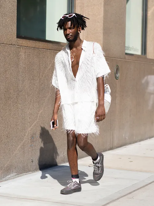 all-white clothes all-white fashion, how to wear all white, menswear trends, what's trendy for men, men's fashion trends