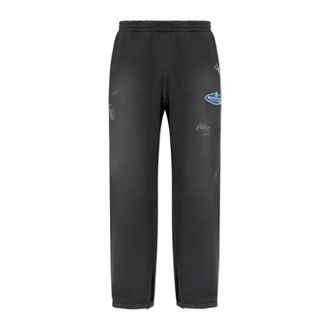 Balenciaga Heren, Broeken, Grijs, Maat: XL Katoen