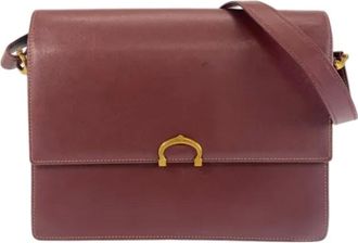 Cartier Pre-owned Cross Body Bags, female, Red, Size: ONE SIZE Pre-owned Leather shoulder-bags
