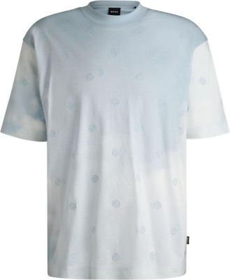 BOSS Cloud-artwork T-shirt with Double B monograms
