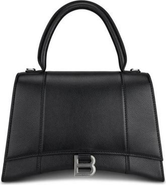 Balenciaga Ladies Hourglass Top Handle Bag In Black