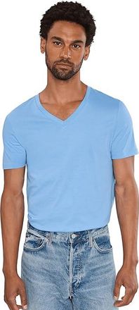 Calvin Klein Underwear Cotton Classics 3-Pack V-Neck T-Shirts Mens T Shirt Blue Bay/Minnow/Medieval Blue : 2XL