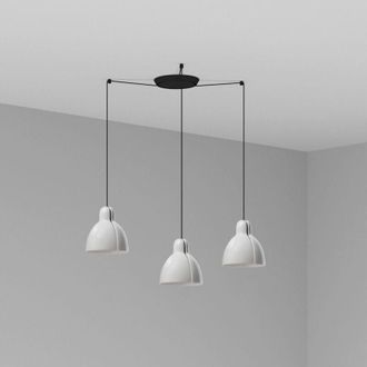 Faro Barcelona Faro Venice L&aacute;mpara Colgante 3 Luz Cluster Drop Blanco