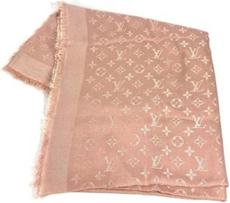 Louis Vuitton Pre-owned Scarves, female, Pink, Size: ONE SIZE Pre-owned Silk scarves