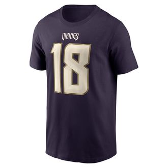 Nike Justin Jefferson Minnesota Vikings Rivalries Collection Nike Mens NFL T-Shirt in Purple | N19956W9MF-94D