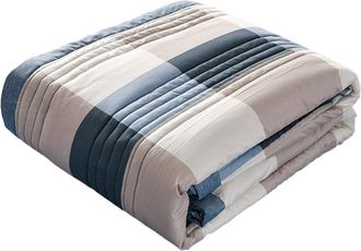 OEM 1 Couvre-lit, Microfibre R&eacute;versible, Impression D&eacute;corative, Couleur Unie, Chambre H&ocirc;tel