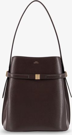 Toteme Leather bucket bag with strap on the front - TOTEME - gender_Woman