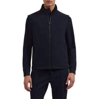 Bugatchi Soft Touch Tech Vest in Navy at Nordstrom, Size Xx-Large