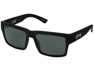 Spy Montana Fashion Sunglasses Soft Matte Black/HD Plus Gray/Green, Grilamid Frames/Polycarbonate