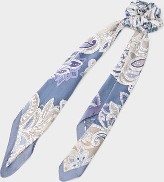 Simons Womens Patterned scarf scrunchie