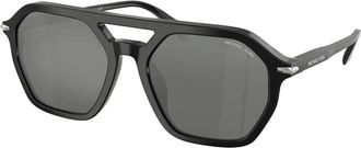Michael Kors geometric-frame sunglasses - 300588 Black
