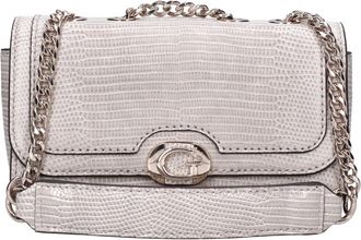 Guess Tassen, Dames, Bruin, ONE Size, Leer, Schoudertas met Klep