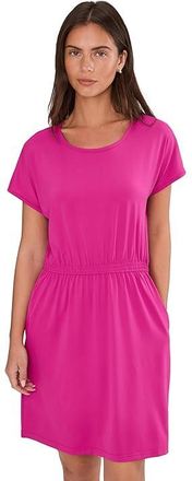 Columbia Chill Rivertm Short Sleeve Dress Womens Dress Fuchsia : 2XL, Elastane/Polyester
