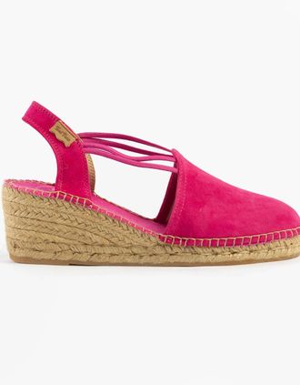 Toni Pons Womens Toni Pons TREMP Womens Wedge Sandals Fucsia - Pink - Size: 8