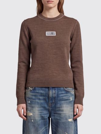 Maison Margiela Maglia in misto lana vergine con logo