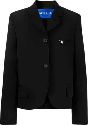 Nina Ricci Single Button Blazer - Dames - Blazers - Zwart - S - Jassen