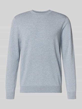 Profuomo Regular Fit Pullover aus Lyocell-Mix mit Seiden-Anteil in Hellblau, Gr&ouml;&szlig;e XXL