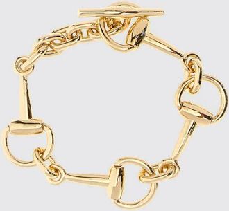 Gucci Collana girocollo in metallo finitura oro con dettaglio Horsebit