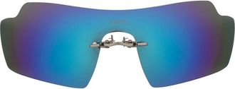 Coperni oversize mirrored-lenses sunglasses - unisex - Plastic - One Size - Black