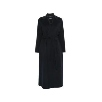 Max Mara Dames, Mantels, Blauw, Maat: XS Wol