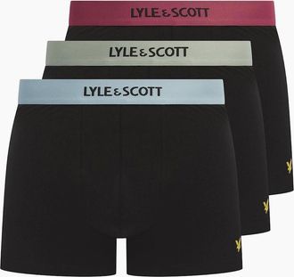 Lyle & Scott Lyle And Scott Mens Devon Boxers - Black/Multi - Size: 32/34/35