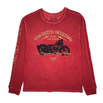 Von Dutch Mens Never Duplicated Long Sleeve Top In Red
