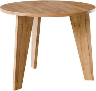 OEM Mesa Redonda Rose &Oslash;90 Cm Para Cocina, Sal&oacute;n, Comedor Roble Artesanal