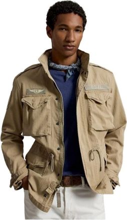 Polo Ralph Lauren Jassen, Heren, Beige, M, Katoen, Saharienne Jas
