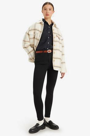 Levi's Jeans skinny R&eacute;tro alti - Donna - 24X30 - Nero / Black Celestial