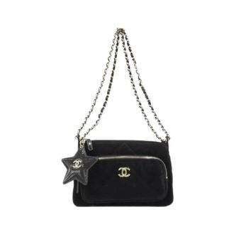 Chanel Pre-owned Vintage Schoudertas - Dames - Pre-owned - Zwart - Maat: ONE Size
