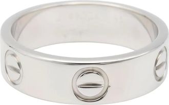 Cartier 2010s 18kt witgouden Love ring - Zilver