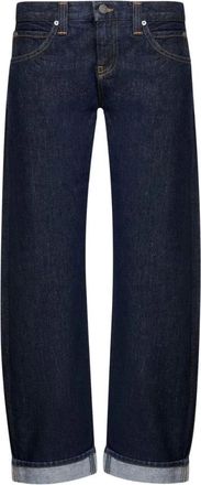 Khaite Blue Low-rise Jeans
