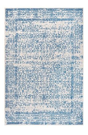 Jonathan Y Designs Ferro Filigree Area Rug in Cream/blue at Nordstrom, Size 2Ft 0In X 8Ft 0In