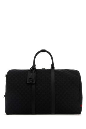 Gucci Black GG large duffle bag
