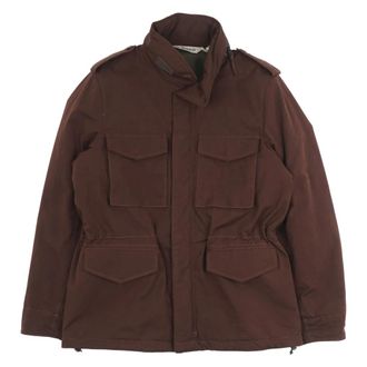 Aspesi Light Jackets, male, Brown, Size: XL Cotton-blend Canvas Jacket