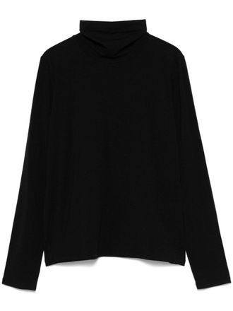 Roberto Collina turtleneck T-shirt - women - Spandex/Elastane/Cashmere/Modal - S - Black